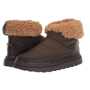 Sam Edelman Women's Ozie Shearling Bootie, Army Green/Coffee, Size 6, NWOT